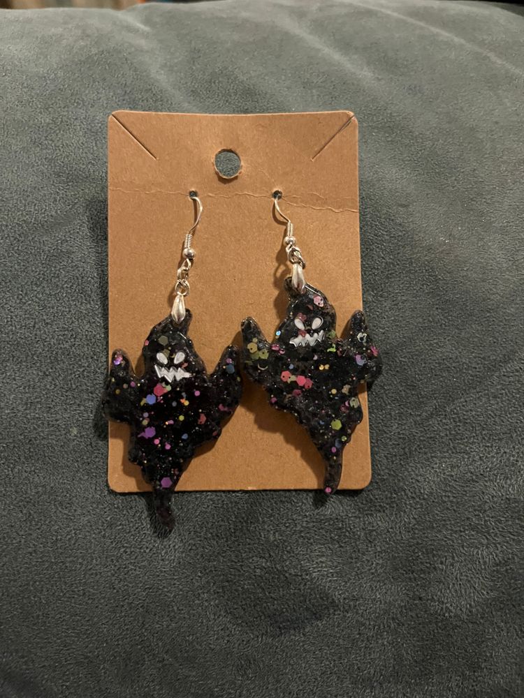 Ghost dangly earrings 
