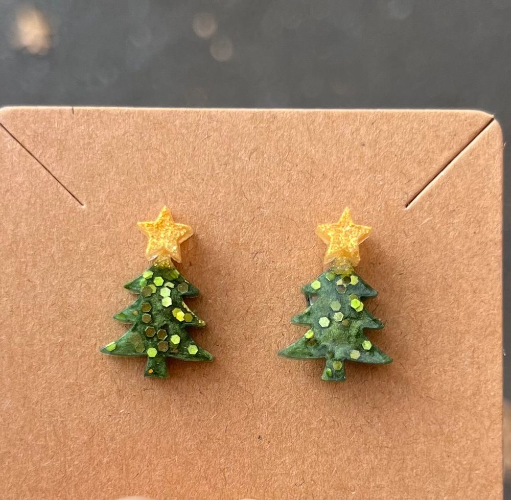 Christmas Tree earrings 